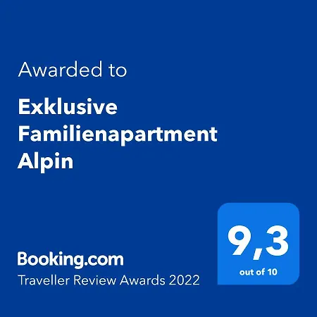 Apartmán Exklusive Familienapartment Alpin